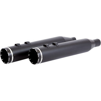 Khrome Werks 4-1/2" HP-Plus Slip-On Mufflers for Select Harley-Davidson Street Glide / Road Glide / Touring Models - Black Tracer Tip - 202835