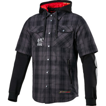 Alpinestars MO.ST.EQ Tartan Jacket - Gray/Black - 4300424-9610-XL