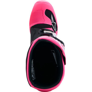 Alpinestars Youth Tech 7S Boots - Fluorescent Pink/Black/White - 2015017-3187-7