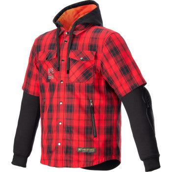 Alpinestars MO.ST.EQ Tartan Jacket - Red/Black - 4300424-3136