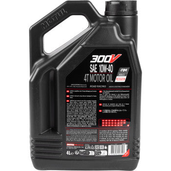 Motul 300V Synthetic Ester Oil - 10W-40 - 4L - 104121