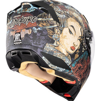ICON Threshold Odokuro Modular Motorcycle Helmet - Black