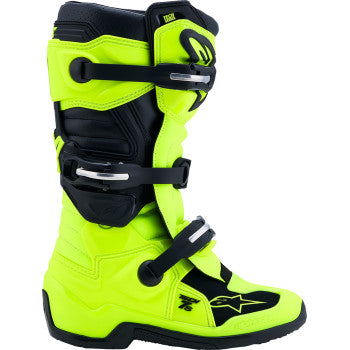 Alpinestars Youth Tech 7S Boots - Fluorescent Yellow/Black - 2015017-551