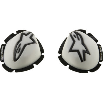 Alpinestars GP Tech Knee Sliders - White/Black - 2840-0204
