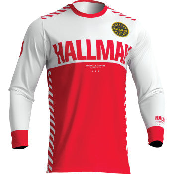 Thor Differ Slice Jersey - White/Red