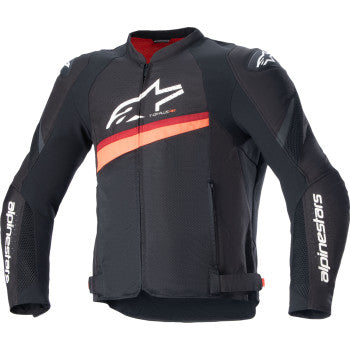 Alpinestars T-GP Plus R v4 Airflow Jacket - Black/Red Fluo - 3300624-1030
