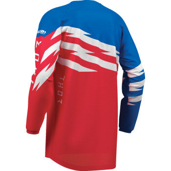 Thor Youth Launchmode Shockie Jersey - Red/Blue