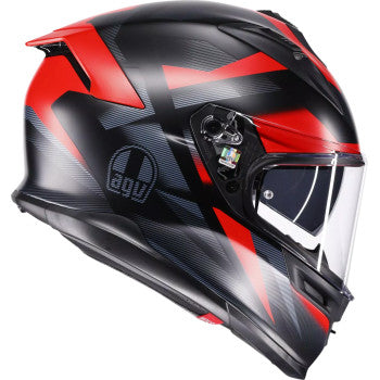 AGV K7 Glimpse Motorcycle Helmet - Matte Black/Red