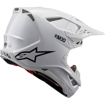 Alpinestars Supertech M10 Solid MIPS Motorcycle Helmet - Gloss White - 0110-8579