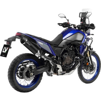 LeoVince LV One Evo High-Mount Slip-On Muffler for 2019-2026 Yamaha Tenere 700 - Matte Black - 14465EBU