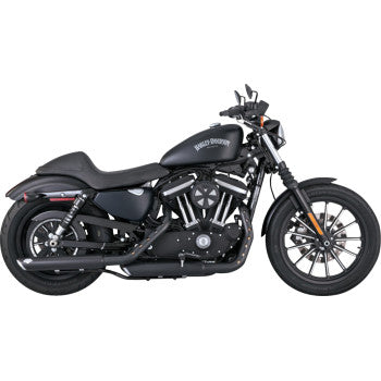 Vance & Hines 3" Twin Slash Slip-On Mufflers for Select 2014-2022 Harley-Davidson Sportster Models - Black - 46361