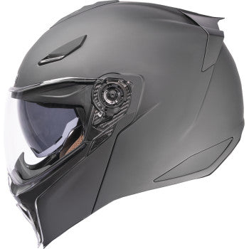 ICON Threshold Solid Modular Motorcycle Helmet - Matte Black