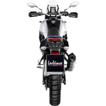 LeoVince LV One Evo Slip-On Muffler for 2021-2026 Yamaha Tenere 700 - Matte Black - 14330EBU