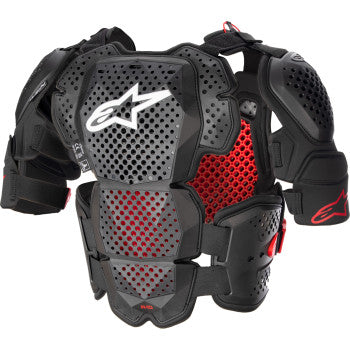 Alpinestars A-10 v2 Full Roost Guard - XS/S - Black/Red - 6700523-1431-XS