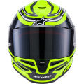 Alpinestars Supertech R7 Zeal 22.06 Motorcycle Helmet - Gloss Yellow Fluo/Black/White - 0101-19024