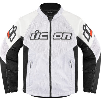 Icon Mesh AF™ Leather Jacket - White