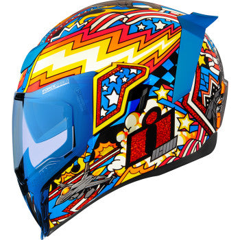 ICON Airflite Flyboy Motorcycle Helmet - Blue