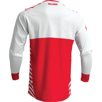 Thor Differ Slice Jersey - White/Red