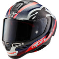 Alpinestars Supertech R10 Team Motorcycle Helmet - Matte Black/Carbon Red Fluo/Blue - 0101-16984