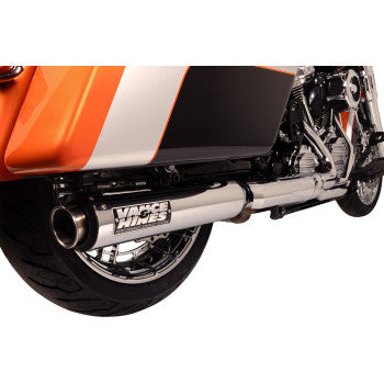 Vance & Hines Supersport Slip-On Mufflers for Select Harley-Davidson Street Glide / Road Glide / Touring Models - Chrome - 16721