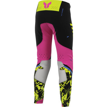Thor Youth Sportsmode Punk'd Pants - Black/Fuchsia