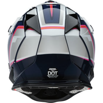 Moose Offroad MR3 F.A.F. Motorcycle Helmet - White/Navy/Pink - 0110-8951