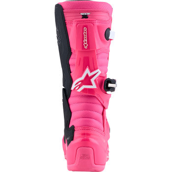 Alpinestars Youth Tech 7S Boots - Fluorescent Pink/Black/White - 2015017-3187-7