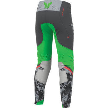 Thor Youth Sportsmode Punk'd Pants - Charcoal/Green