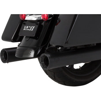 Vance & Hines Eliminator 400 Slip-On Mufflers for Select Harley-Davidson Street Glide / Road Glide / Touring Models - Matte Black - 46714