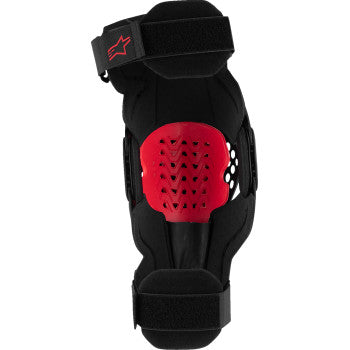 Alpinestars SX-1 Plasma Knee Guards - Black/Red/Cool Gray - 6500326-1498-2X