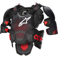 Alpinestars A-10 v2 Full Chest Guard - Black/Red -M/L- 2701-1145