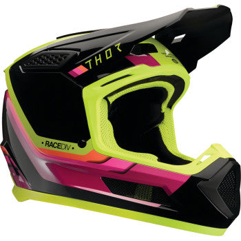 Thor Fleet Defy Motorcycle Helmet - Black/Acid - 0110-9428
