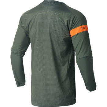 Thor Range Jersey - Army Green/Orange