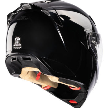 ICON Threshold Solid Modular Motorcycle Helmet - Gloss Black
