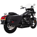 Vance & Hines Twin Slash PCX Slip-On Mufflers for Select Harley-Davidson Heritage Classic / Deluxe / Hydra-Glide Revival Models - Black - 46379