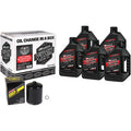 Maxima Racing Oil Quick Change M8 Synthetic 20W-50 Oil Change Kit - Black Filter - 90-129015PB