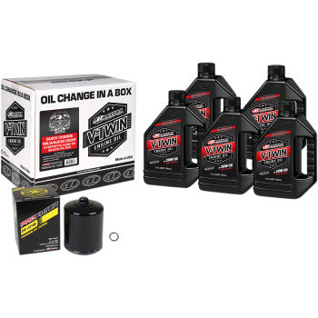 Maxima Racing Oil Quick Change M8 Synthetic 20W-50 Oil Change Kit - Black Filter - 90-129015PB