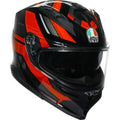 AGV K7 Taurax Motorcycle Helmet - Black/Red