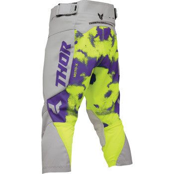 Thor Youth Launchmode Bleach Pants - Gray/Acid