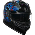 AGV K7 Genisys Motorcycle Helmet - Black/Blue/Gray