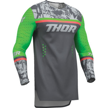 Thor Sportmode Punk'd Jersey - Charcoal/Green