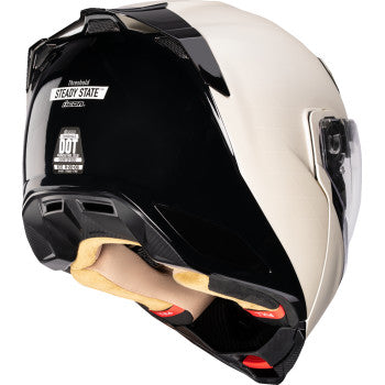 ICON Threshold Steady State Modular Motorcycle Helmet - White