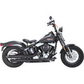 Vance & Hines 3" Twin Slash Slip-On Mufflers for Harley-Davidson Softail Slim / Deluxe / Cross Bones - Black - 46341