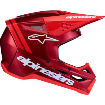Alpinestars SM3 Radium Motorcycle Helmet - Red/Red Fluo/White - 0110-9807