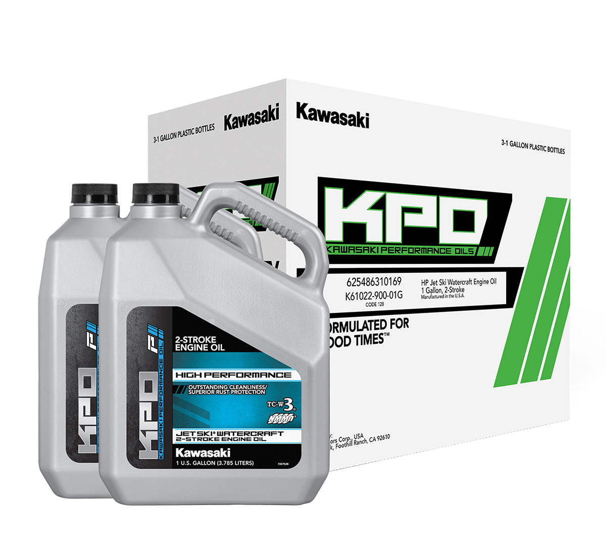 KPO Jet Ski Watercraft 2-Stroke High-Performance Oil, Gallon #K61022-900-01G