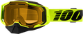 100% Armega Snowmobile Goggle - Neon Yellow w/ Yellow Lens - 50007-10009