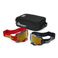 100% Dual Armega Racer Pro Pack - Black/Red True Gold Mirror - 50072-10001