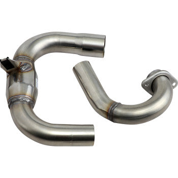 FMF Megabomb Head Pipe with Mid Pipe - Titanium - Yamaha 250 - 044450