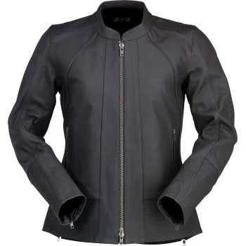 Z1R Women's Matchlock Leather Jacket - Black