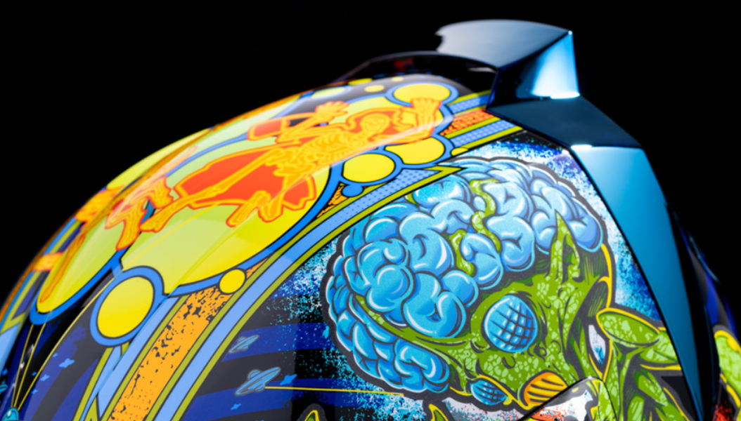 ICON Airflite Bugoid Blitz Motorcycle Helmet - Blue
